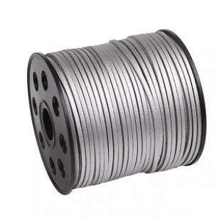 Suede Koord 3mm Zilver