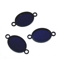 Tussenstuk Plaksteen Zwart 13x18mm