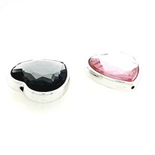 Acryl Kraal Hart Facet 28mm