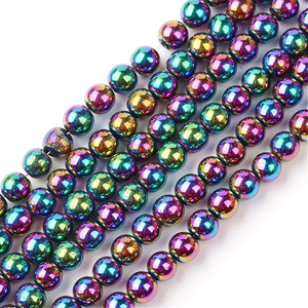 Kralen Hematiet Rainbow 4mm