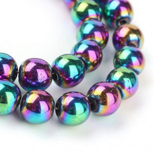 Kralen Hematiet Rainbow 4mm