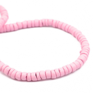Kralen Kokos Pink 6mm