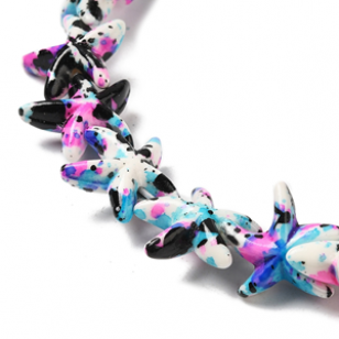 Kralen Zeester Black/Rose