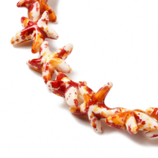 Kralen Zeester Orange-Red