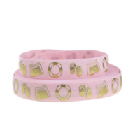Elastisch Lint 15mm Roze Strand