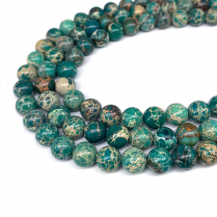 Kralen Sediment Jasper Groen 8mm