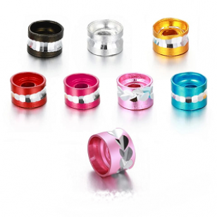 Kralen Aluminium 6x4mm 30x