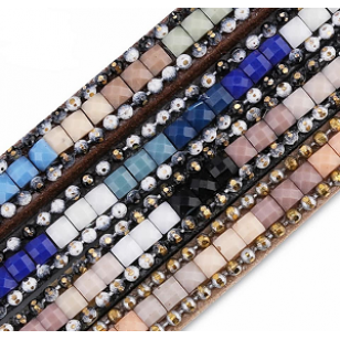 Kunstleer Koord Pailetten