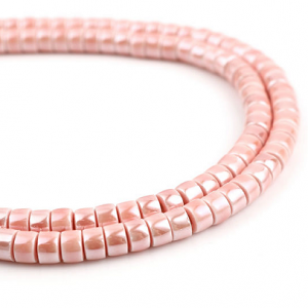 Kralen Ceramic 6x4mm Roze