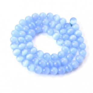 Kralen Cateye 4mm Skyblue