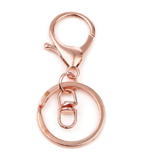 Sleutelhanger 70x30mm Rose