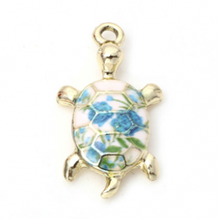 Bedel Goldplated Schildpad Emaille