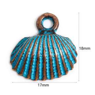 Bedel Schelp Patina Blue