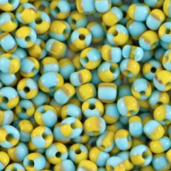 Rocailles 2kleur 4mm 10gram