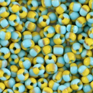 Rocailles 2kleur 4mm 10gram