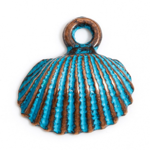 Bedel Schelp Patina Blue