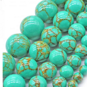 Glas Kralen Goud/Groen 4mm