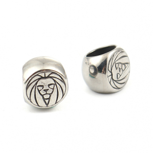 Kraal Rvs Leeuw 10x9mm