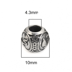 Kraal Rvs Steenbok 10mm