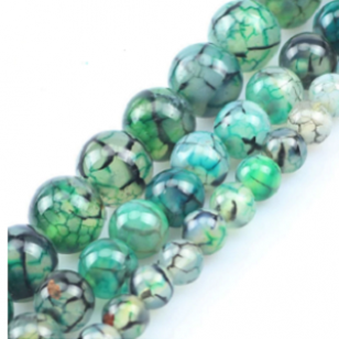 Kralen DragonEye Groen 8mm