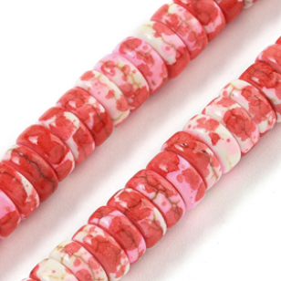 Kralen Turqouise 6x2.5mm Rood