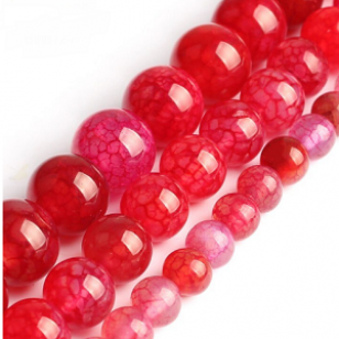 Kralen DragonEye Rood 8mm