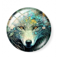 Plaksteen Glas Wolf 25mm