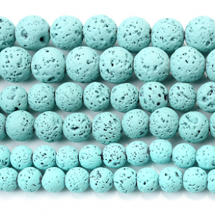 Lava-steen Kralen 8mm blue