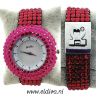 Horloge BlingBling met Luxe Sluiting