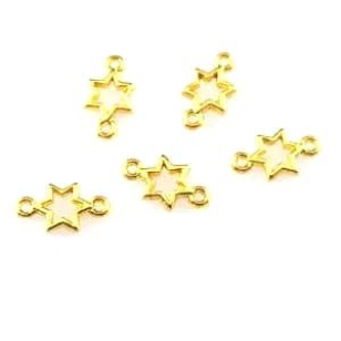 Tussenstuk Goud Ster 10x5mm