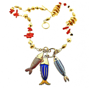 Ketting met Vissen Handmade