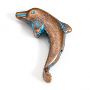 Kraal Patina Blue Dolfijn 