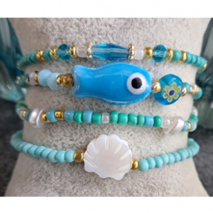 Armbanden Set Vis 4 stuks