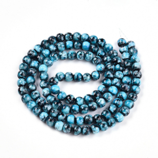 Glas Kralen 4mm Blauw 200x