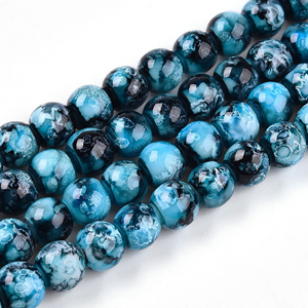 Glas Kralen 4mm Blauw 200x