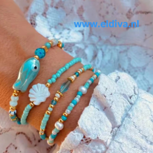 Armbanden Set Vis 4 stuks