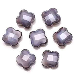 Kraal Facet Klaver4 Grijs