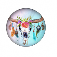 Glas Cabochon 20mm Buffel