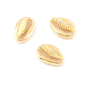 Kauri Schelp Goud 12x8mm