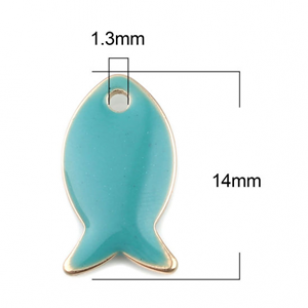 Bedel Emaille Vis Groen