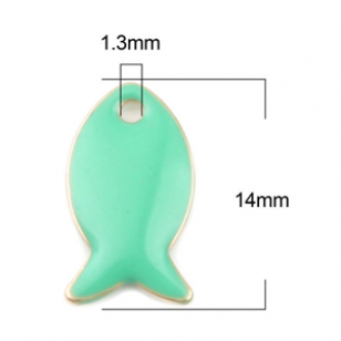 Bedel Vis Emaille LightGreen