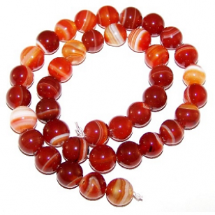 Kralen Red Stripe Agate 6mm