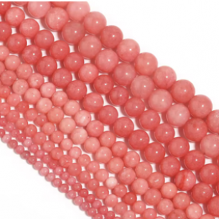 Kralen Calcedoon 6mm Pink