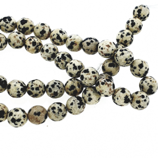 Kralen Dalmation Jasper 8mm Facet