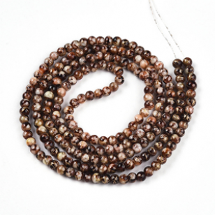 Glas Kralen Coconut-Gold 4mm