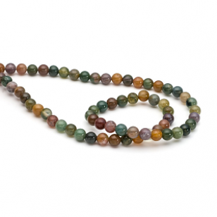 Kralen Green Amber Agate 6mm