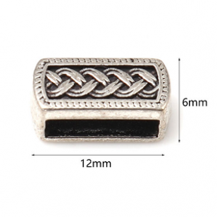 Schuiver Vlecht 12x6mm