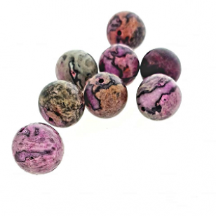 Kraal Jasper Leopard Pink 12mm