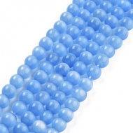 Kralen Cateye 6mm Cornflower blue