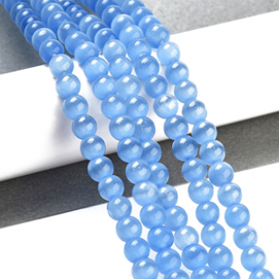 Kralen Cateye 6mm Cornflower blue